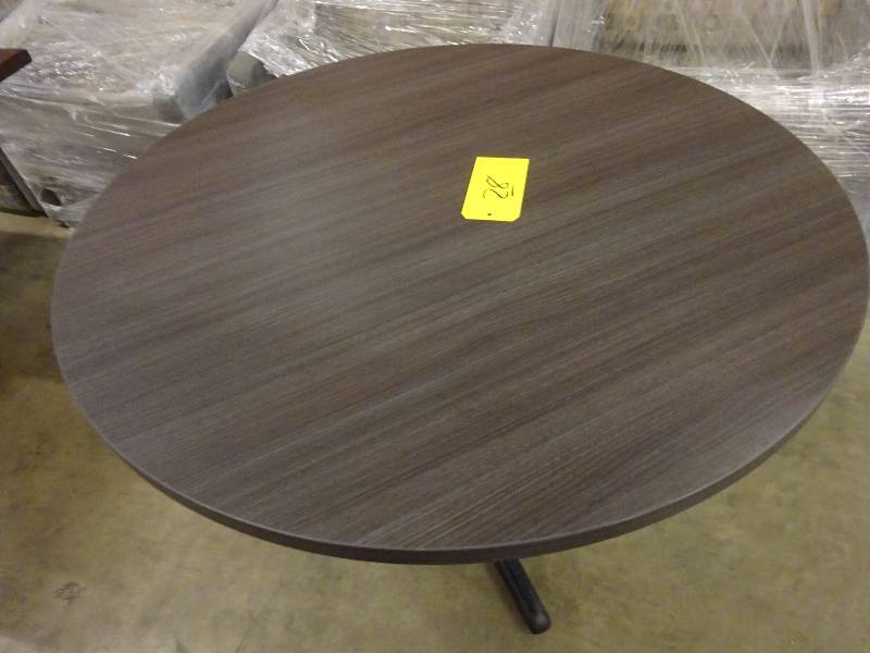 Round Gray Table