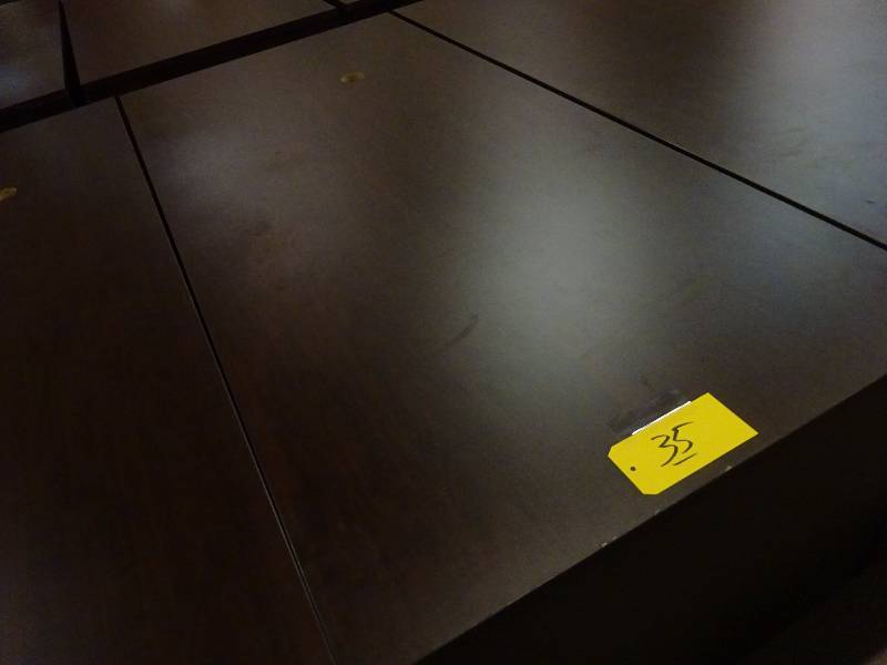 Large Dark Wood Desk
