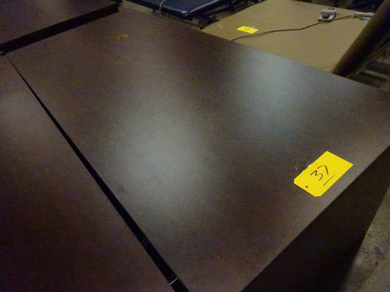 Large Dark Wood Desk