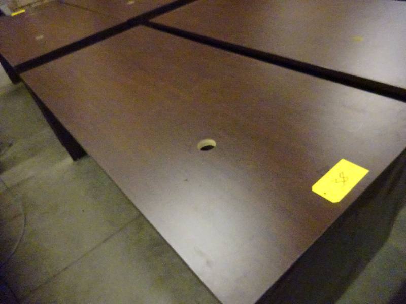 Large Dark Wood Desk