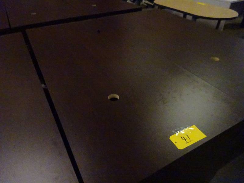 Large Dark Wood Desk