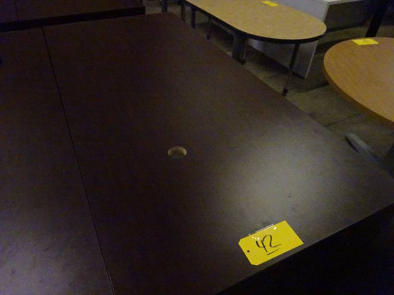 Large Dark Wood Desk