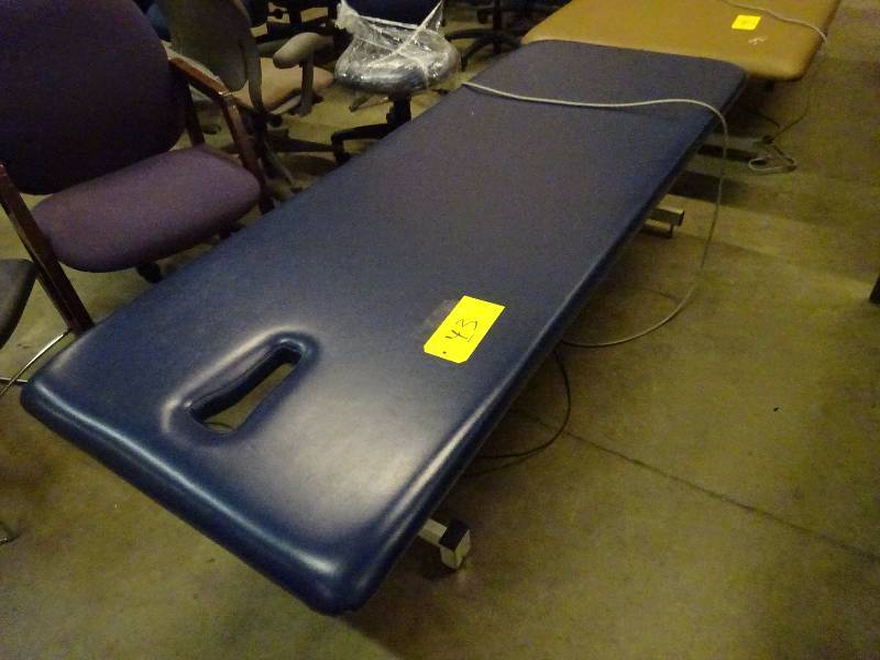Blue Electric Chiropractor Table