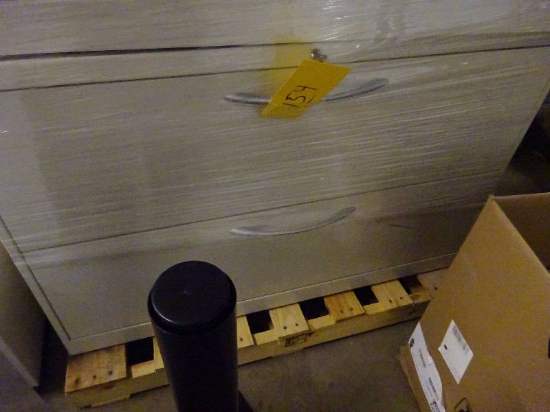 Pair Low White Two Drawers