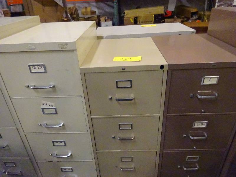 3 Metal Cabinets