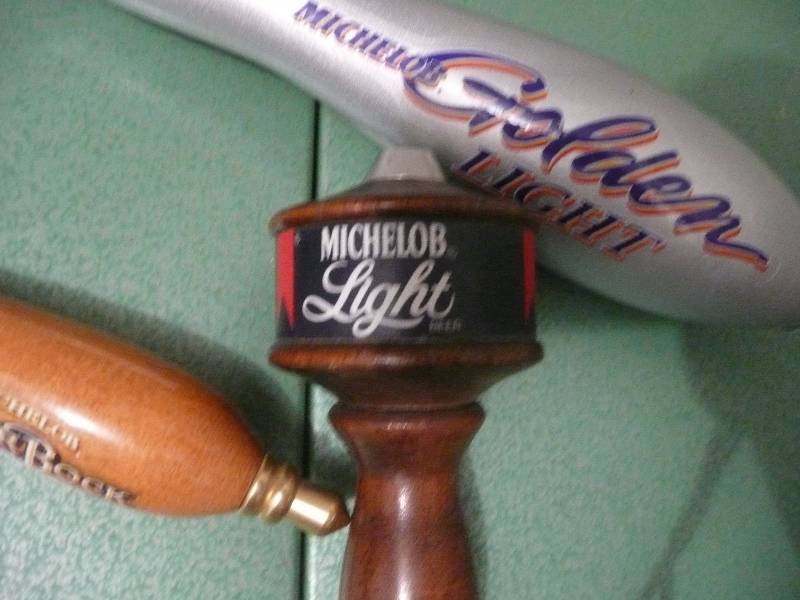 Michelob Golden Light Tap Handle. Michelob Amber Bock Tap Handle & Michelob Light Tap Handle