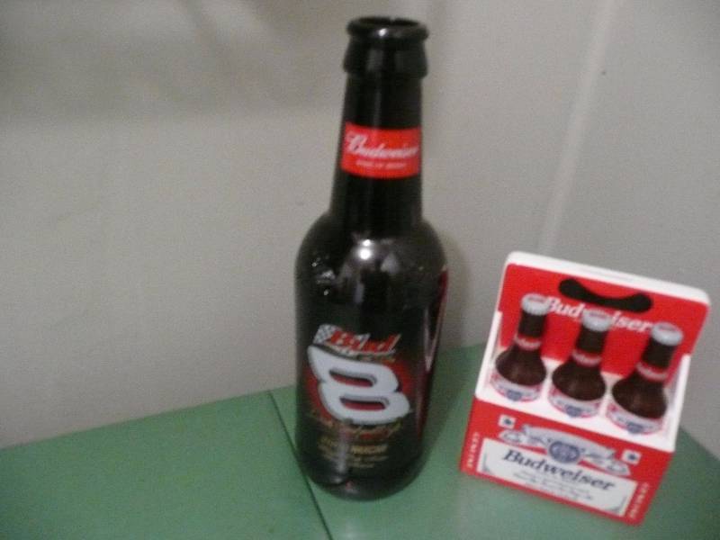 Vintage Rare Budweiser 6 Pack Bank & Budweiser Bottle Bank - See Pictures