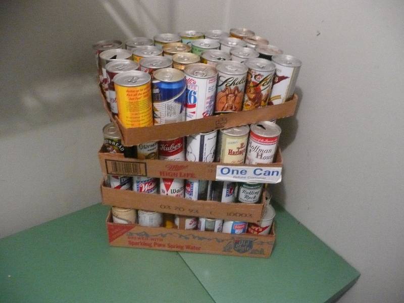 Large Vintage Beer Can Group - Some Rare - See Pictures