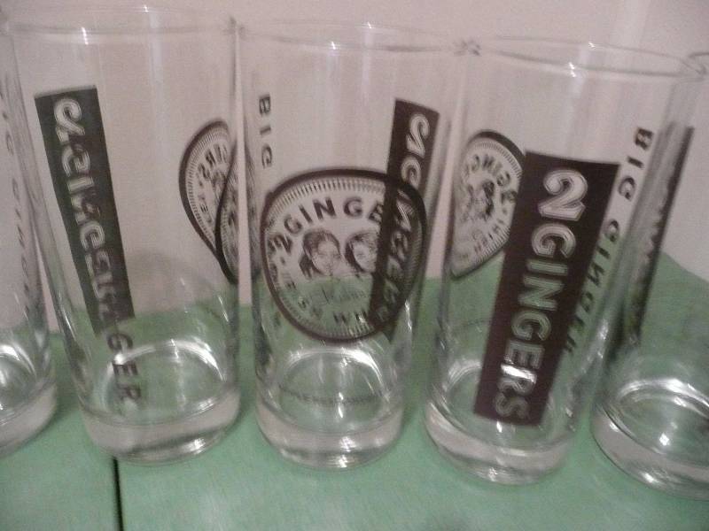 6 New Out Of The Box 2 Gingers Drink Glasses With New 2 Gingers Bottle Opener - Nice Group