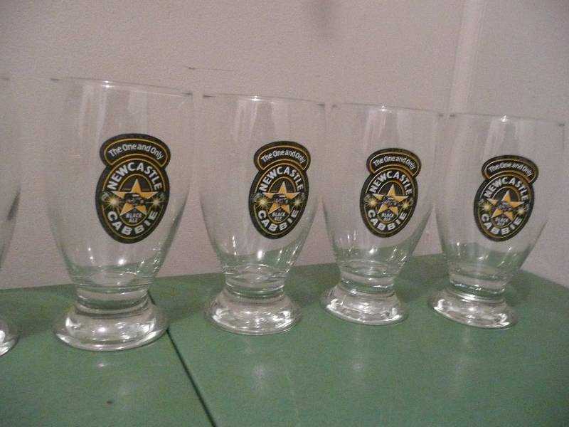 6 New Out Of The Box The One And Only New Castle Beer Glasses  - Nice Set