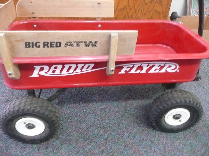 big red atw radio flyer wagon