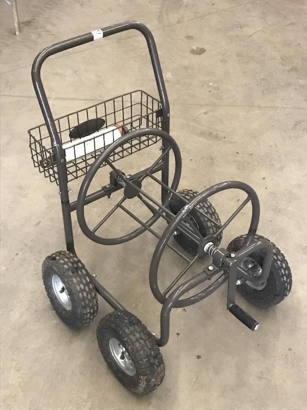 lot 12 image: Garden Hose Reel Cart
