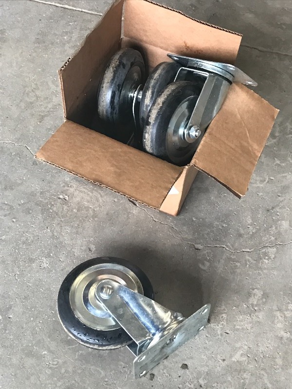 lot 21 image: Set Of (4) Caster Wheels