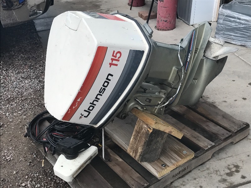 lot 15 image: Johnson 115HP Outboard Motor