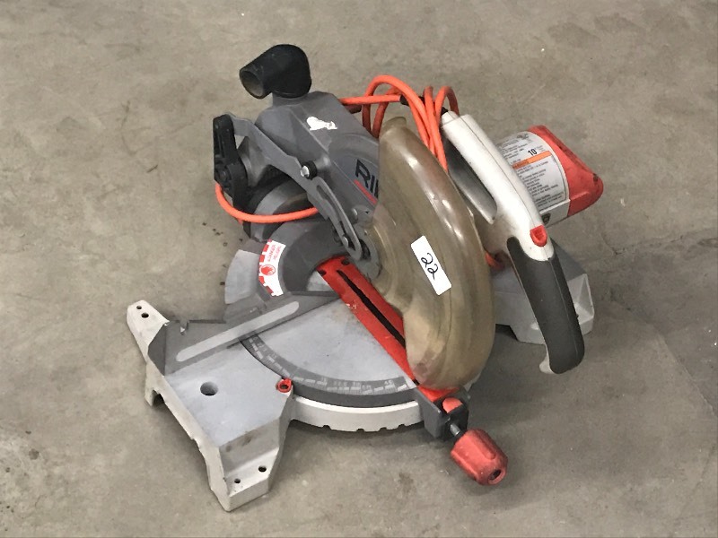 lot 22 image: Ridgid Miter Saw