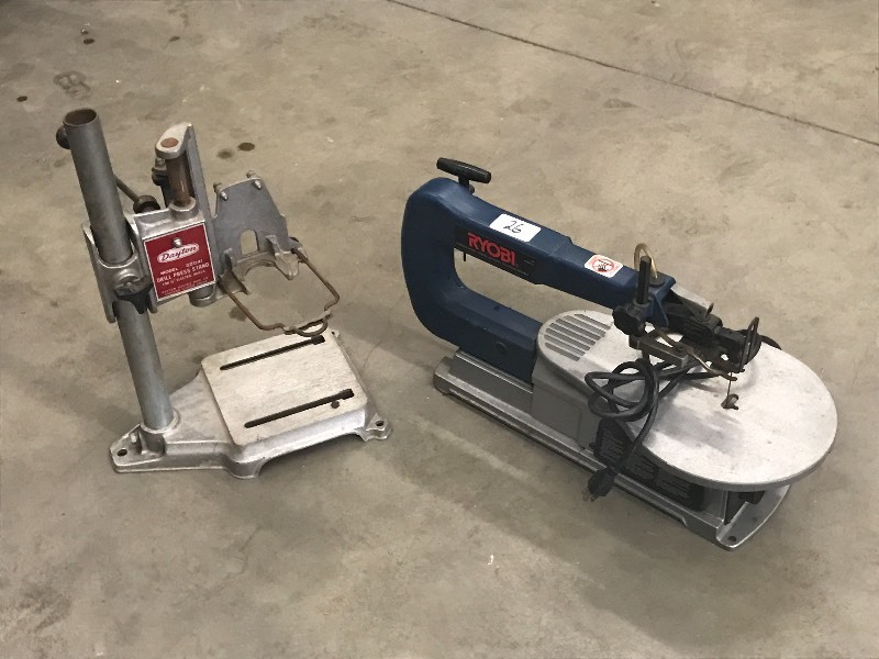 lot 26 image: Scroll Saw & Drill Stand