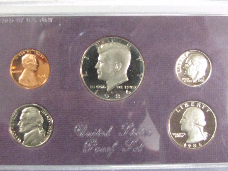 lot 56 image: 1986 U.S. Proof Set