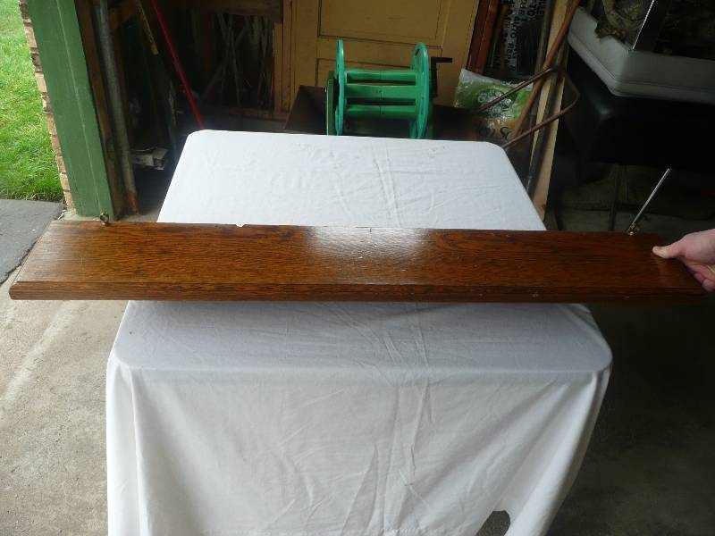 lot 19 image: Nice Vintage Hand Made MantleShelf - Approx 44long 8deep