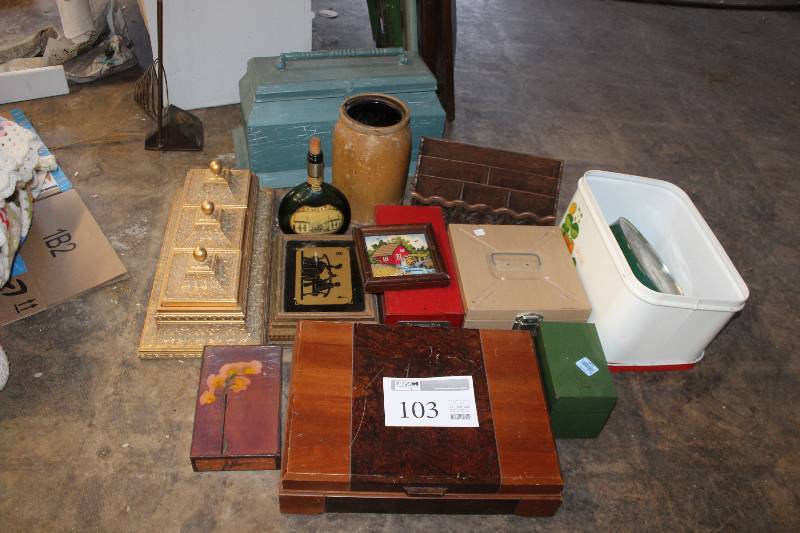 lot 103 image: Storage Boxes, Decorations