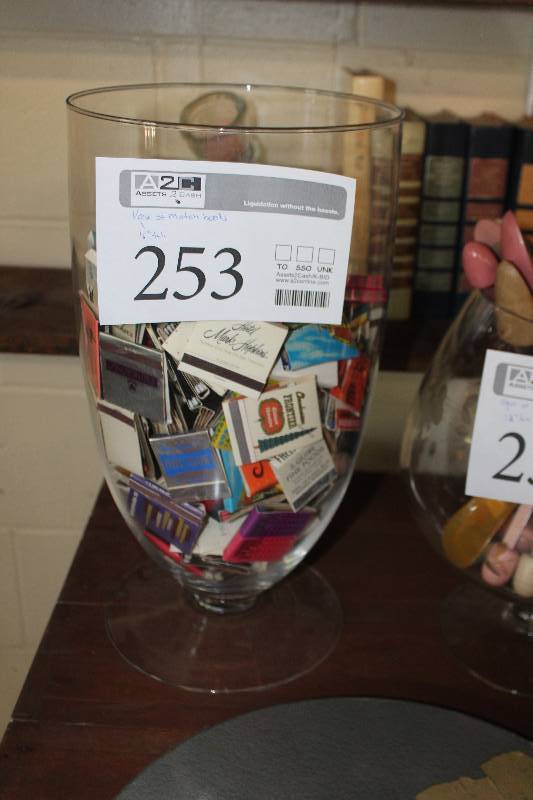 lot 253 image: Match Books, Vase