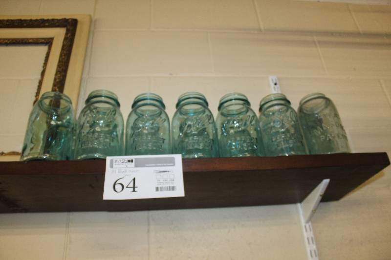 lot 64 image: Lot of (14) Ball Mason Jars