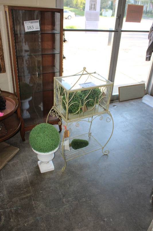 lot 182 image: Plant Pot, Display Stand