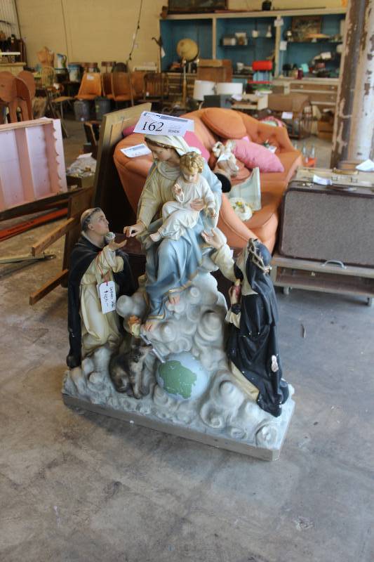 lot 162 image: Vintage DePrato eclesiastical statue.