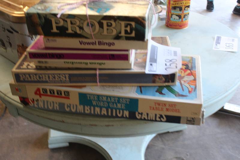 lot 258 image: Lot of (5) Vintage Board Games