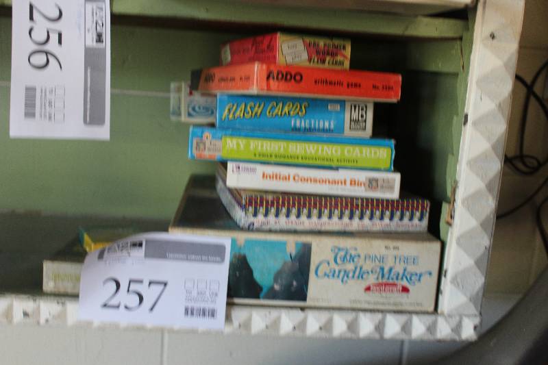 lot 257 image: Lot of (9) Vintage Board Games