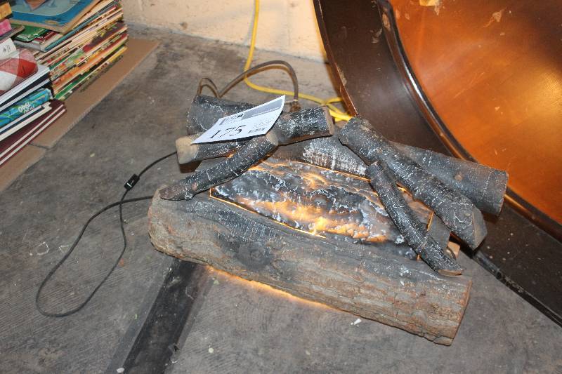 lot 175 image: Decorative Fake Fireplace Log