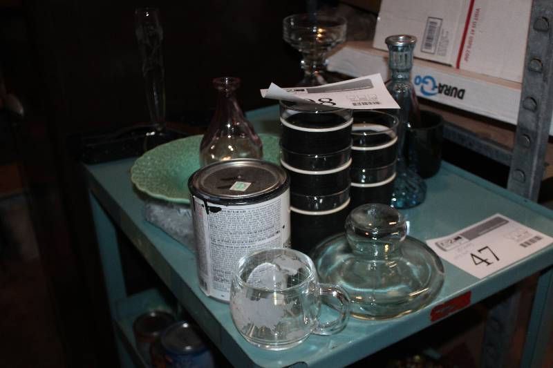 lot 208 image: Cups, Candle Holders, And More