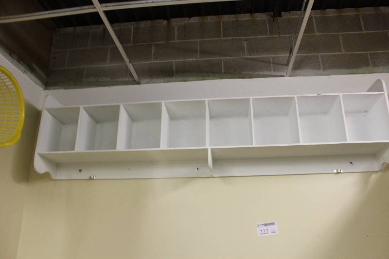 lot 222 image: Wall Shelving Unit