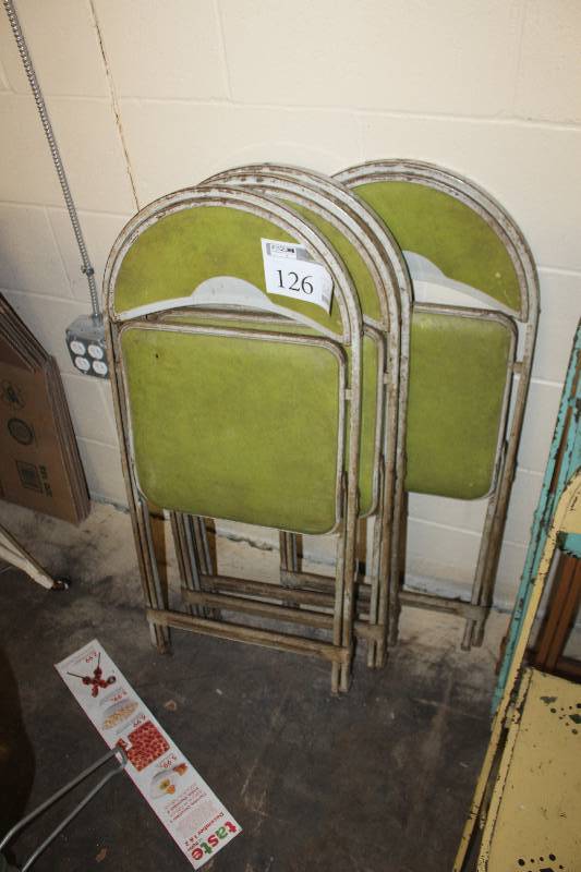 lot 126 image: Metal Folding Chairs