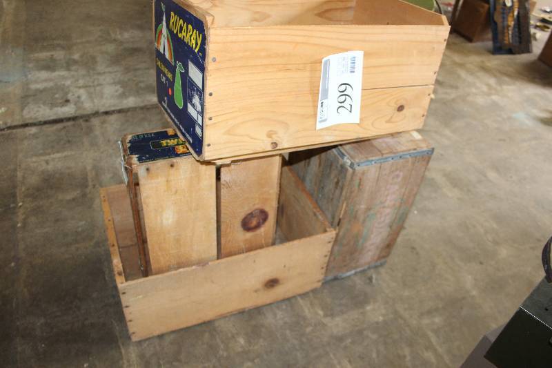 lot 299 image: Lot of (4) Wood Crates