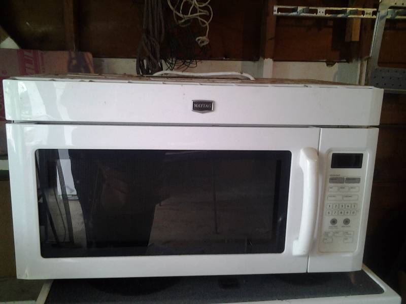 lot 2 image: Maytag Microwave Precise Touch Over Range With Bracket 30x16x17 Tall