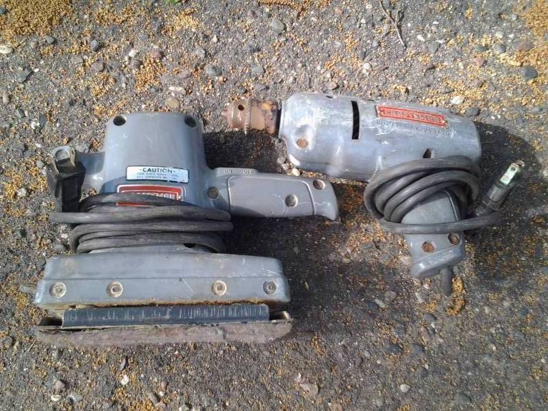 lot 46 image: Craftsman 38 Inch Drill, Orbital Sander