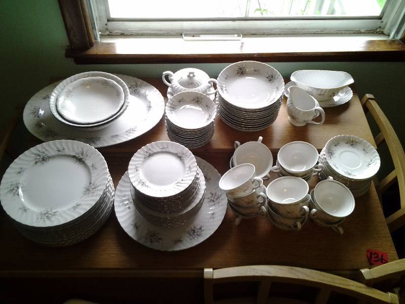 lot 143 image: Mikasa China Lady Margaret Service For 12  Bring Boxes