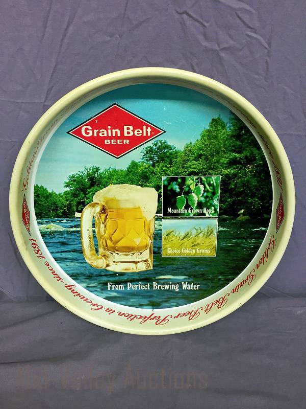 lot 17 image: Grain Belt Beer serving tray