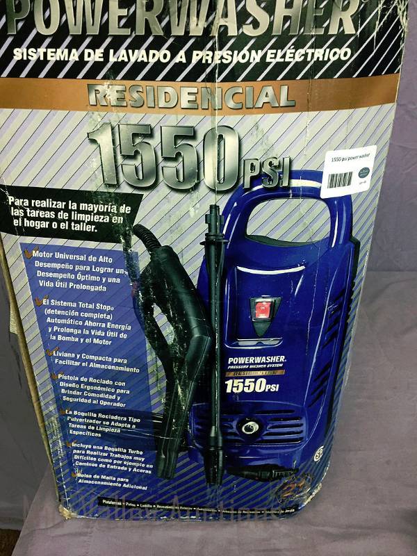 lot 20 image: 1550 psi power washer