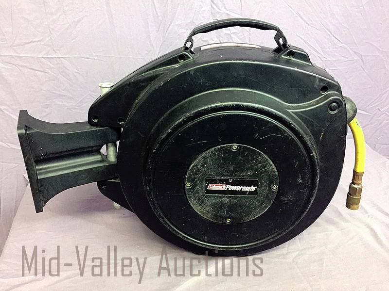 lot 34 image: Coleman Powermate air hose & reel
