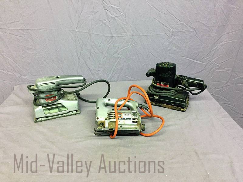 lot 46 image: Sanders (2) and Jig Saw