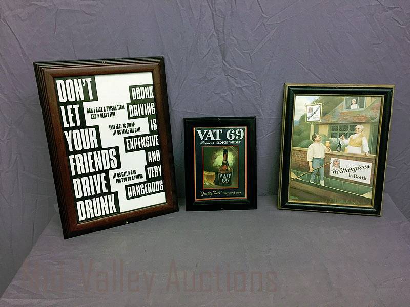 lot 79 image: 3 framed alcohol pictures