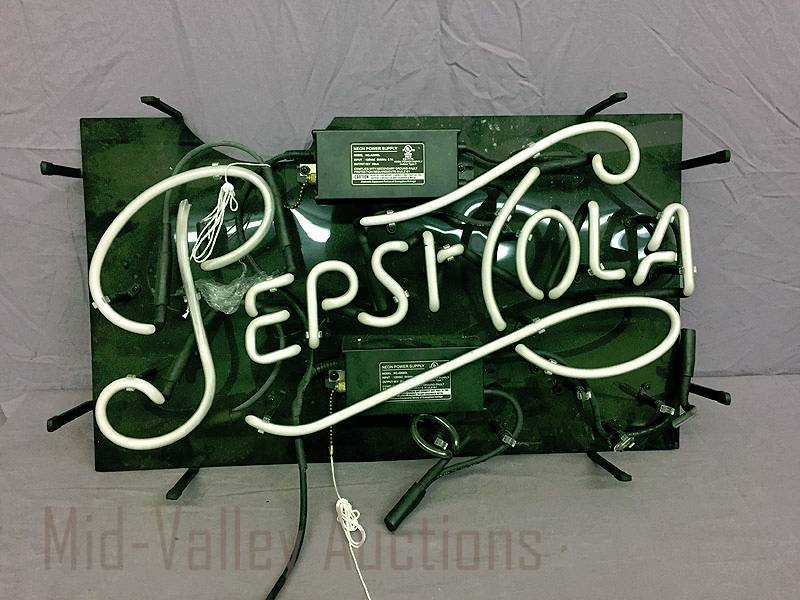lot 57 image: Pepsi-Cola neon sign