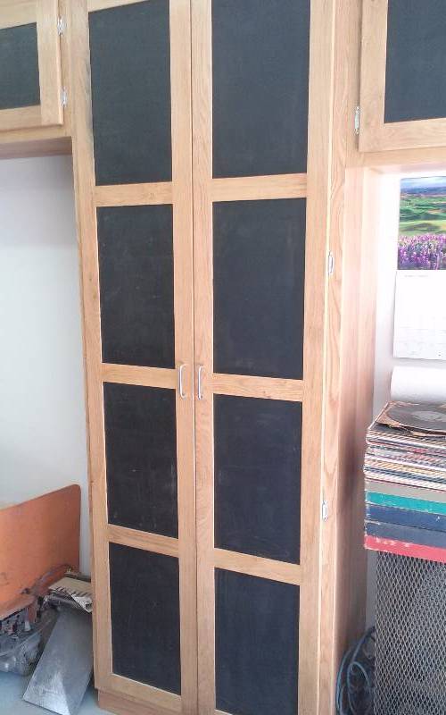 lot 32 image: Modular Shop Cabinet.  Solid wood.  Create your ultimate shop  Can be mixedmatched with other auction lots.