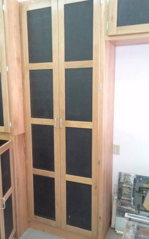 lot 34 image: Modular Shop Cabinet.  Solid wood.  Create your ultimate shop  Can be mixedmatched with other auction lots.