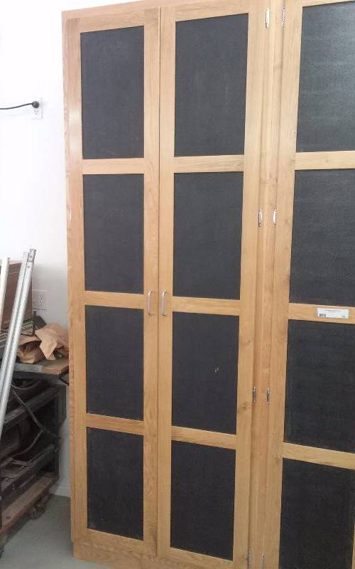 lot 37 image: Modular Shop Cabinet.  Solid wood.  Create your ultimate shop  Can be mixedmatched with other auction lots.