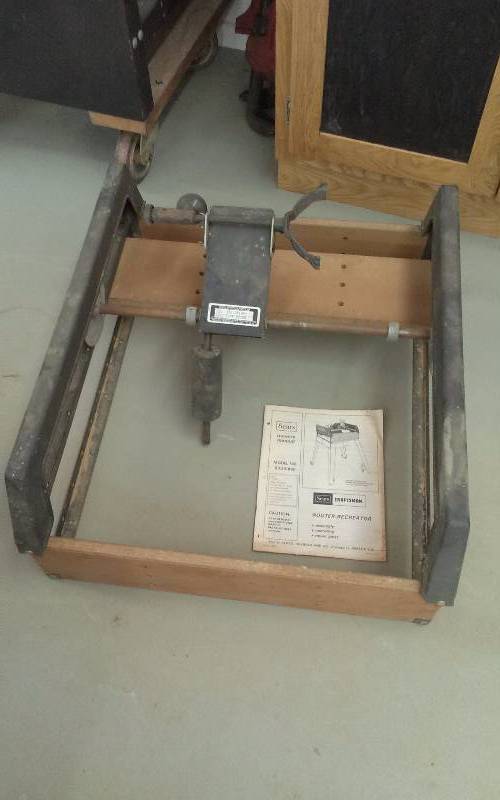 lot 62 image: Craftsman Router Recreator