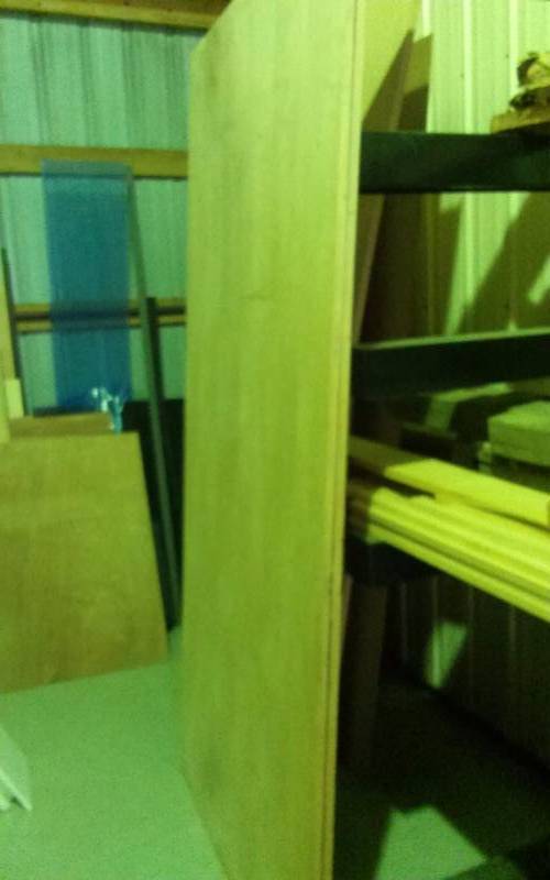 lot 131 image: (2) Full 4x8 Sheets Birch Veneered Plywood, 34