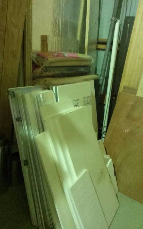 lot 133 image: Lot of Foam Insulation, Foil Covered & Styrofoam