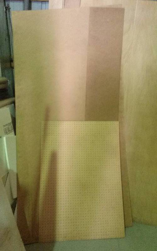 lot 147 image: Lot - Masonite & Pegboard